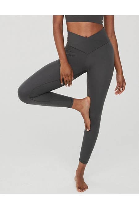 Aerie Real Me High Waisted Crossover Leggings