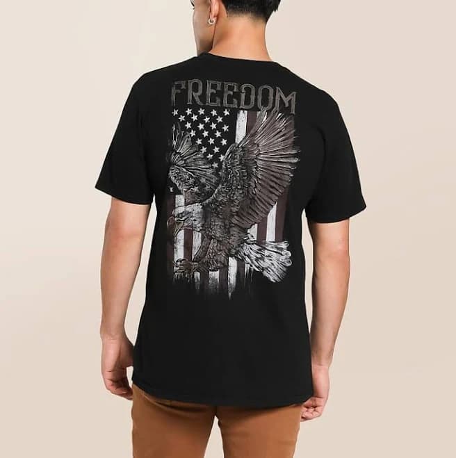 Howitzer Men's Cotton Freedom T-Shirt with Buckle