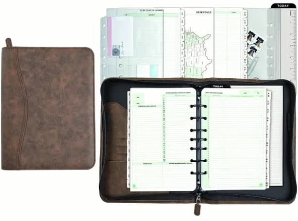Day-Timer Distressed Look Starter Set Organizer