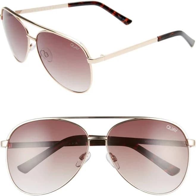 Quay Vivienne Aviator Sunglasses