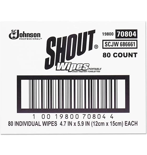 SC Johnson Shout Wipe & Go Instant Stain Remover