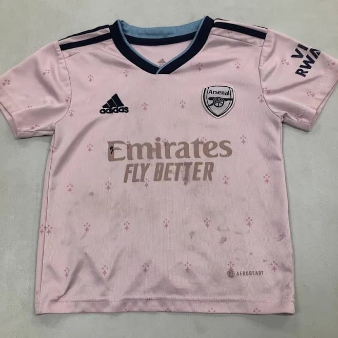 Adidas Arsenal Soccer Vtg Y2k Alternate Pink Jersey Kit 2022-23 Kids