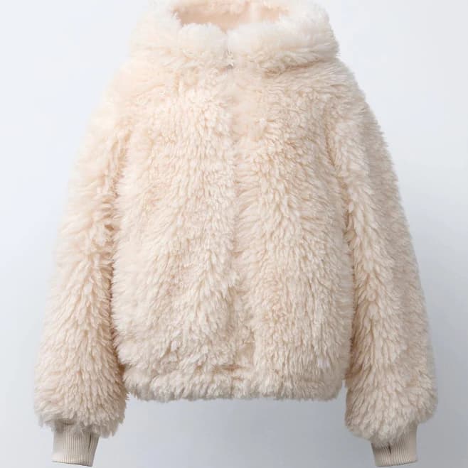 Zara Kids Faux Fur Ski Jacket