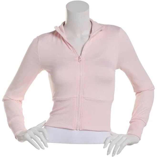 Juniors Derek Heart Fleece Lined Full Zip Mock Neck Jacket