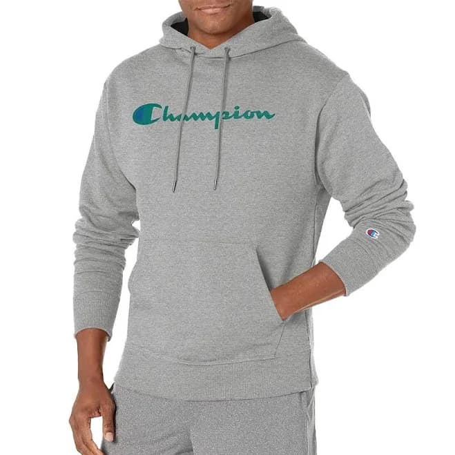 Champion Men's Powerblend Script Logo Hoodie