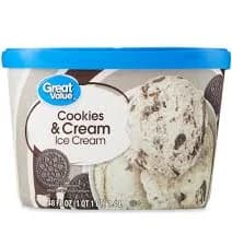 Great Value Cookies & Cream Ice Cream