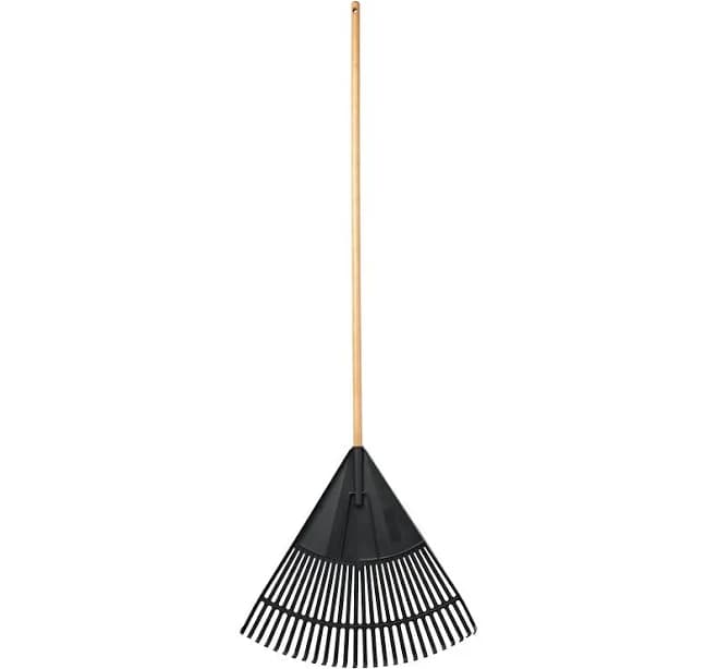 Expert Gardener 24-inch Wood and Poly Leaf Rake