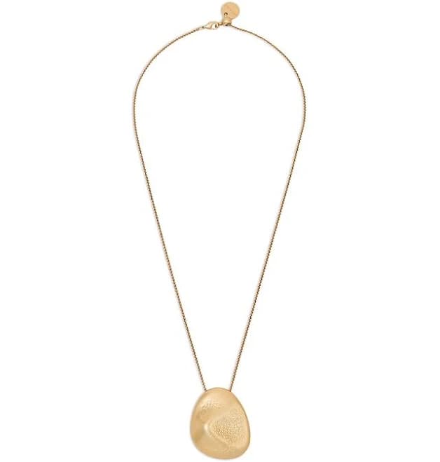Reiss Luxury Women's Textured Organic Long Pendant