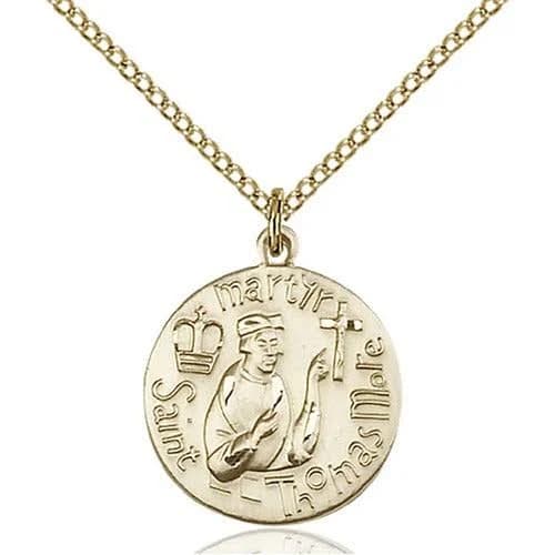 Bliss 14kt Gold-Filled St. Thomas More Pendant