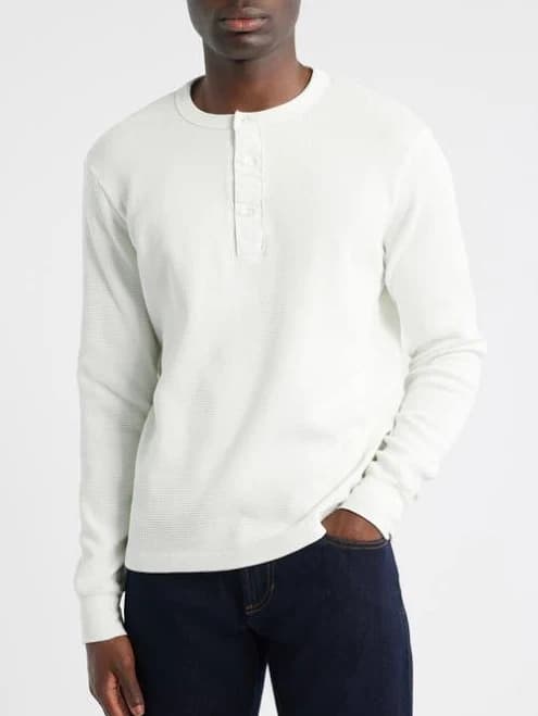 925 Originals Men's Waffle Knit Long Sleeve T-Shirt