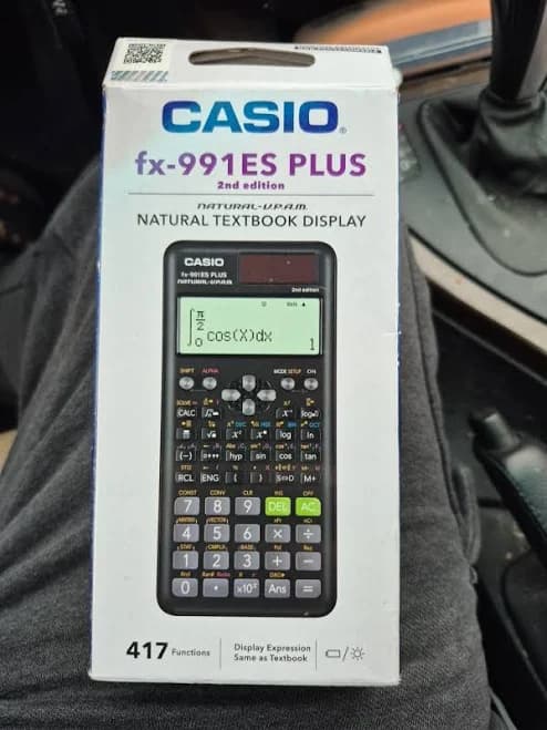Casio FX-991ES Plus-2nd Edition Scientific Calculator, Black | LCD Display | Battery | Regular | Regular
