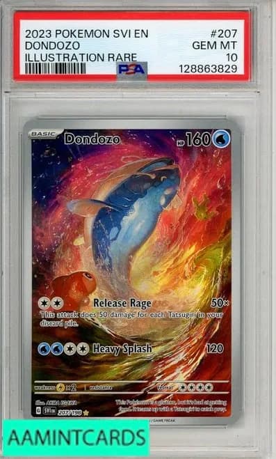 2023 Pokemon Svi en-Scarlet Violet Dondozo #207 Illustration Rare Psa 10 128863829