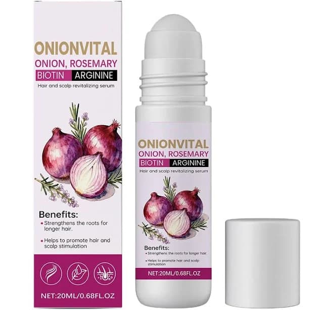 Onion Revitalizing Hair Serum 20ml Roll On Root Strengthener Hair