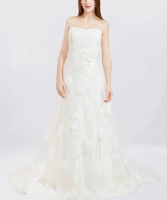 Strapless Corset Wedding Dress