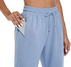 Fulbelle Women's Cotton Sweatpants with Pockets Drawstring Joggers Yoga Pants : Amazon.ae: Fashion