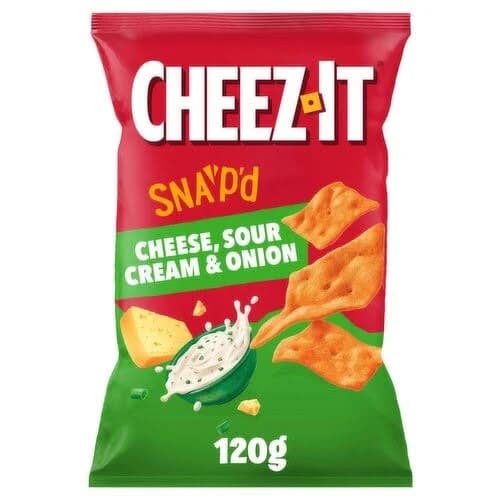 Cheez-It Cheese Sour Cream & Onion Snap'd Snacks (120 g)