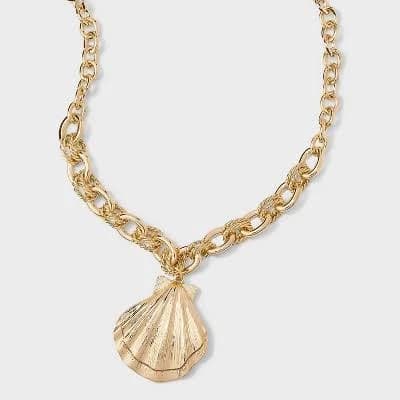 A New Day Seashell Pendant Necklace