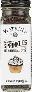 Chocolate Decorating Sprinkles, No Artificial Dyes, Kosher, 3.5 Ounce, 1-Pack