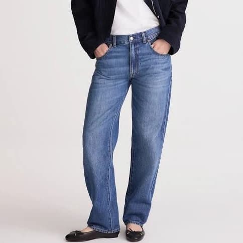 Madewell Women's Dean Easy Straight Airy Denim Jean
