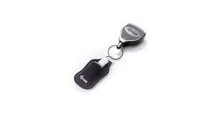 Amazon.com: KEY-BAK 13oz. Locking Retractable Keychain, 36" Retractable Cord, Black Polycarbonate Case, Steel Belt Clip, Oversized Split Ring : Automotive