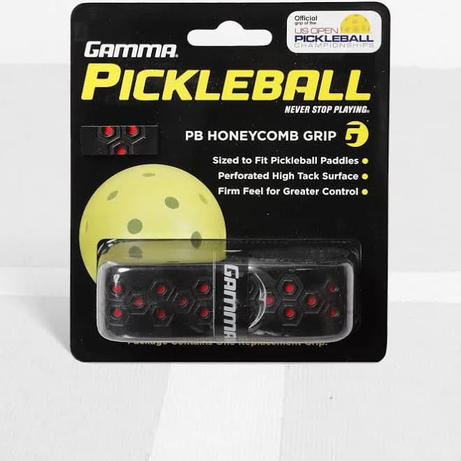 Gamma Honeycomb Cushion Grip for Pickleball Paddles, Moisture-Wicking Pickleball Replacement Grip, Premium Pickleball Equipment for Practice and Games