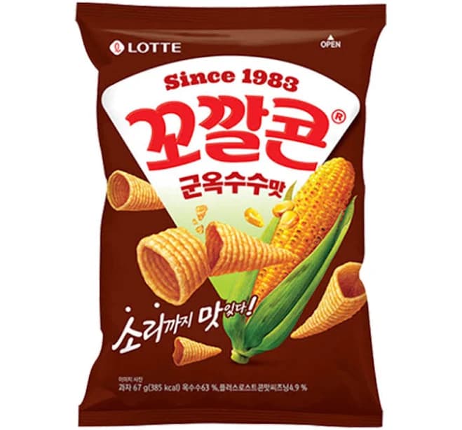 Lotte Kkokkalcorn Roasted Corn Flavor 67g