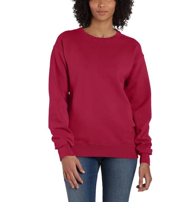 Hanes Men's Unisex Garment Dyed Fleece Sweatshirt