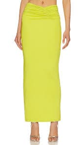 superdown Aluna Maxi Skirt in Neon Yellow | REVOLVE