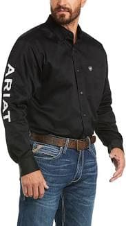 ARIAT Men's Team Logo Twill Classic Fit Shirt