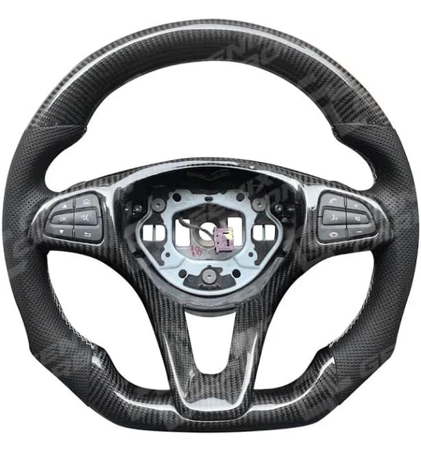 Mercedes Custom Carbon Fiber Steering Wheel