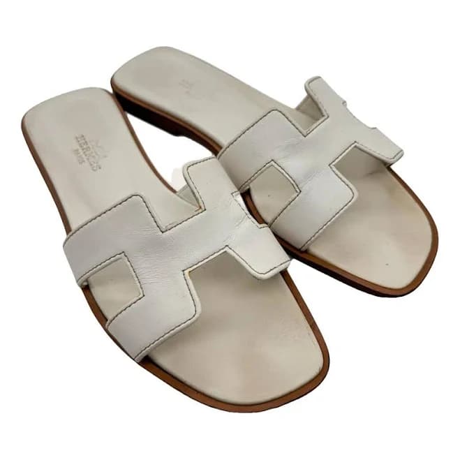 Hermès Oran Leather Sandals