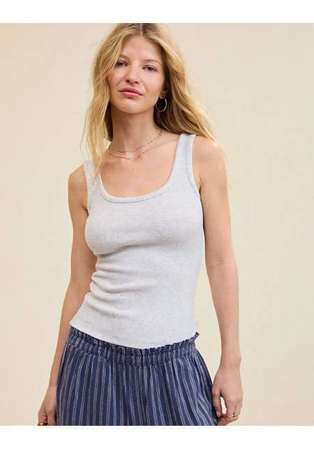 Aerie Double Scoop Neck Tank Top