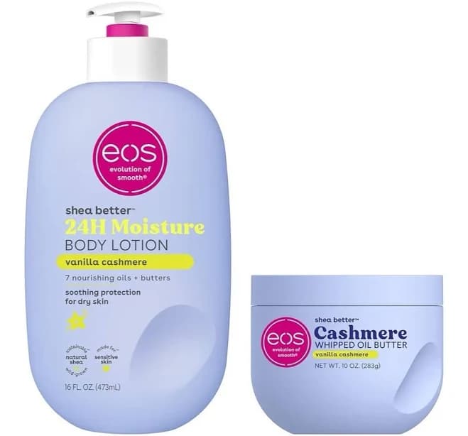 Eos Shea Better Body Lotion + Whipped Body Butter, Vanilla Cashmere