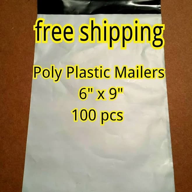 Amazon 100 NEW Bags 6"x9" Poly Plastic Mailers Adhesive Self-Sealing - New Office