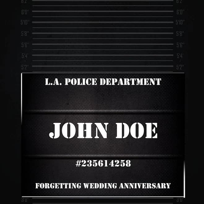 DIY Mugshot Sign Template: Editable Party Prop (PDF Download)