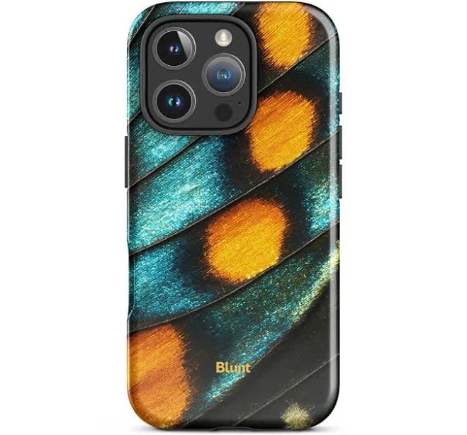 Teal Flicker Tough MagSafe iPhone Case for iPhone 16 Pro