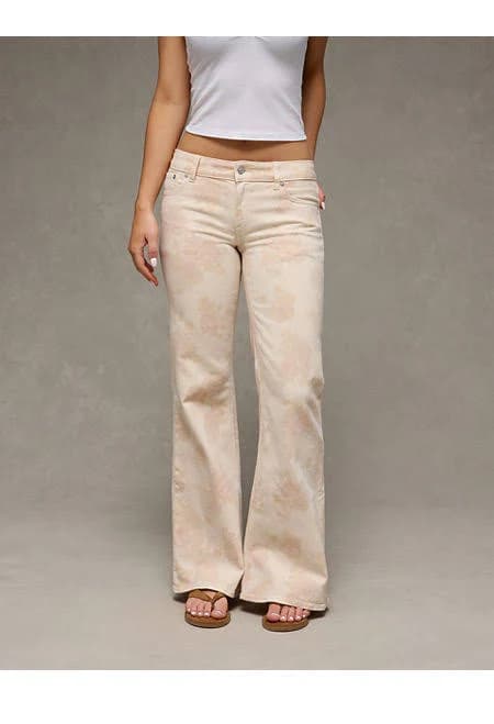 AE Women's Stretch Low-Rise Flare Jeans