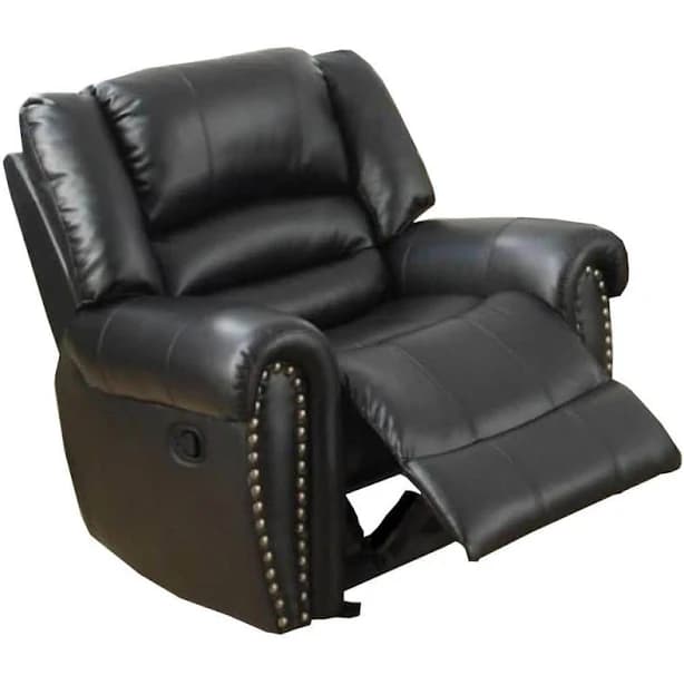 Benzara Bonded Leather & Plywood Recliner & Glider