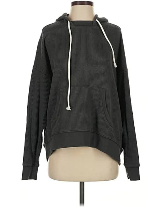 Aerie Pullover Hoodie: Gray Tops - Women's Size XS, ThredUp