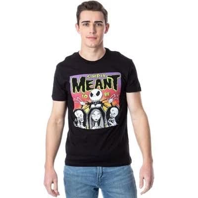 The Nightmare Before Christmas Men's Jack And Sally Simply Meant To Be Adult T-Shirt