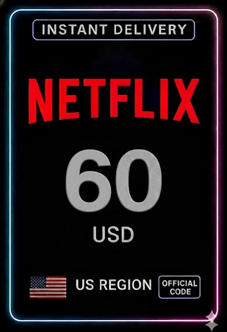 Netflix Gift Card - $60 (US)