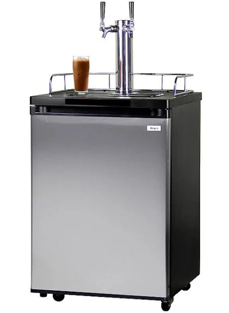 Kegco ICK20S-2 Double Faucet Javarator Cold-Brew Coffee Dispenser