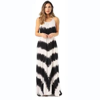Riviera Sun Women's Tie Dye Maxi Dress Spaghetti Strap