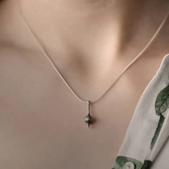 Minimalist Silver Pendant Necklace