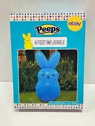Adorable PEEPS Blue 4 ft. Inflatable Yard Easter Bunny Blow-Up NEW IN BOX!
