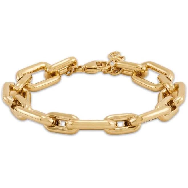 Studio by Kay 24K Yellow Gold Vermeil Hollow Sterling Silver Chunky Link Bracelet