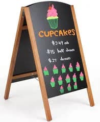 Displays2Go Custom Chalkboard A-Frame Sign