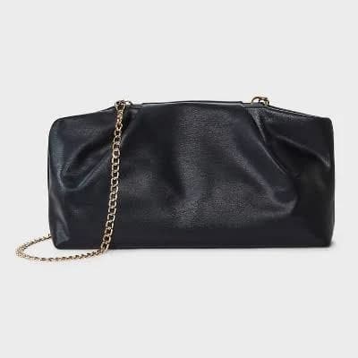 A New Day Slouchy Clutch with Chain Crossbody