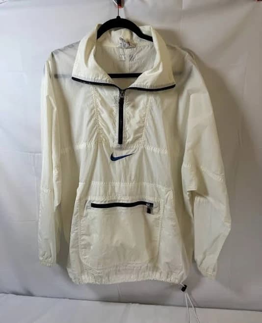 Nike Air Vintage Windbreaker Jacket Men White/offwhite Size Large