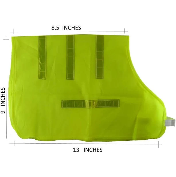 Hawk Fluorescent Green Reflective Strip Dog Cat Vest